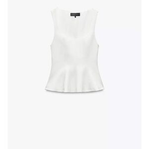 Zara Elegant White Tank Top